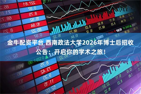 金牛配资平台 西南政法大学2026年博士后招收公告：开启你的学术之旅！